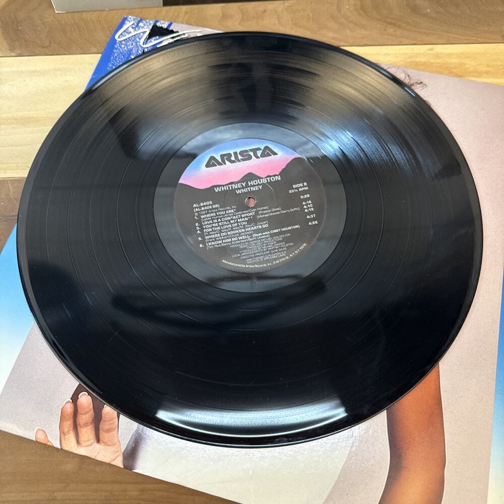 Whitney Houston Whitney Vinyl LP 1987 I Wanna Dance With Somebody Arista AL 8405 - Picture 6 of 9